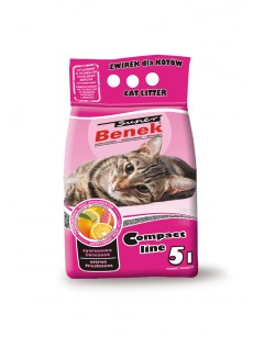 Certech Żwirek dla kota Super Benek Compact Cytrusowa Świeżość 5l