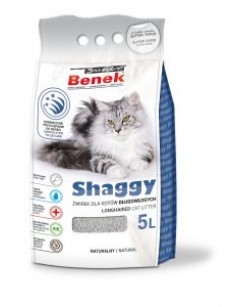 Certech Żwirek dla kota Super Benek Shaggy Naturalny 5l