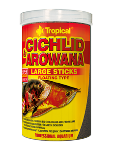 Tropical Pokarm dla ryb Cichlid & Arowana large sticks 1000ml