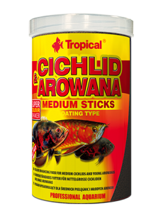 Tropical Pokarm dla ryb Cichlid & Arowana medium sticks 1000ml