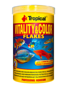 Tropical Pokarm dla ryb Vitality & Color płatki 1000ml